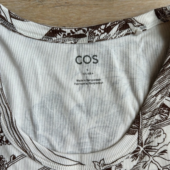 Cos Ribbed Tank Top Print - Picture 2 of 3